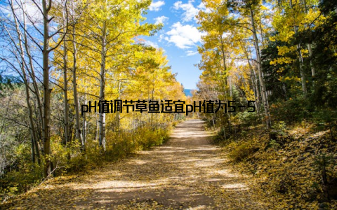 pH值调节草鱼适宜pH值为5-5