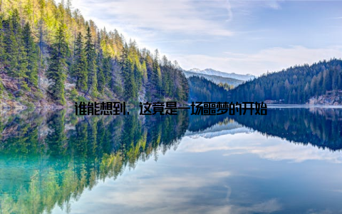 谁能想到, 这竟是一场噩梦的开始